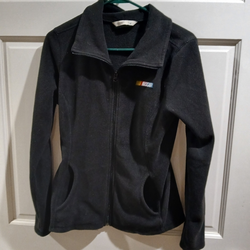 NASCAR Old Navy Black fleece zip up sweater. Great condition. Size Medium
